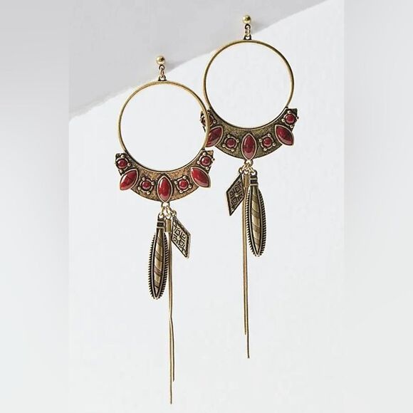 Free People Winona Hoops By - Pierre De Lune Dorée - Picture 4 of 5